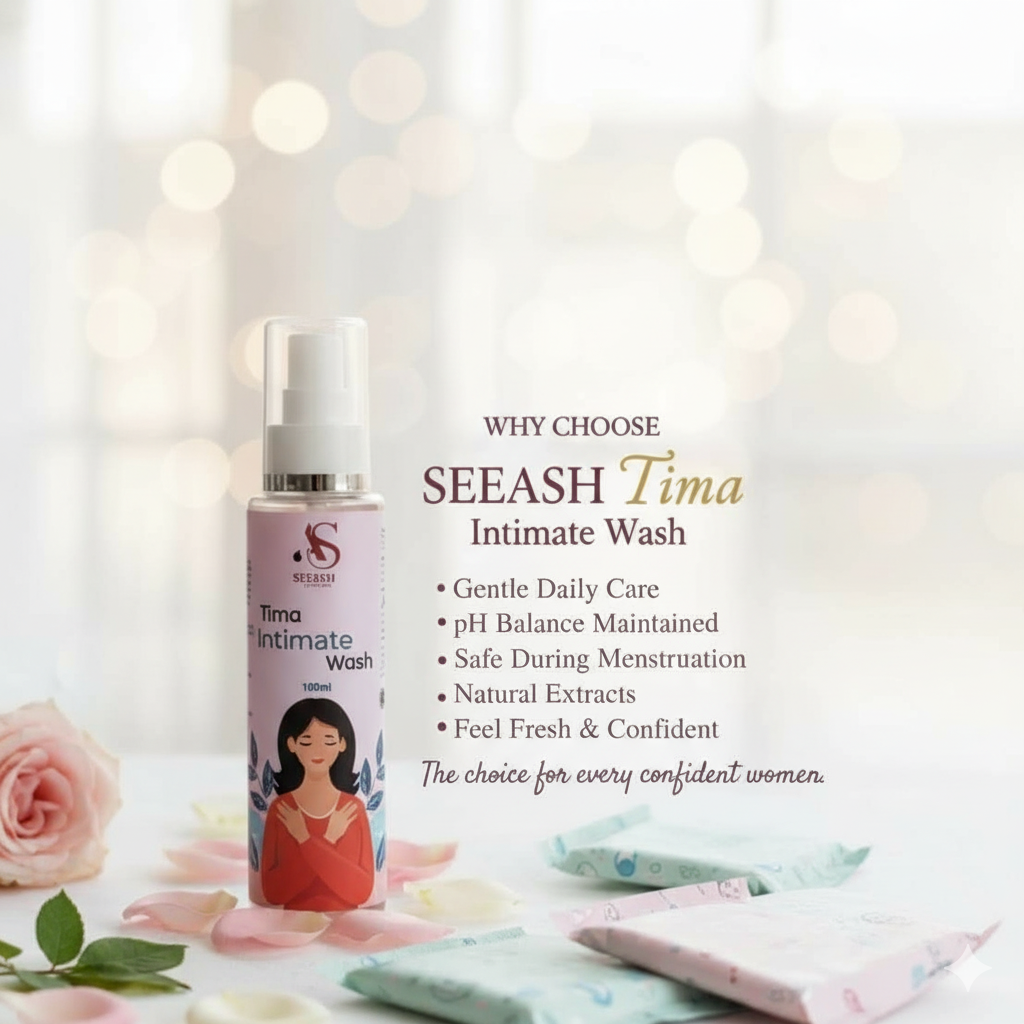 Seeash Ayurveda Tima Intimate Wash 100 ml bottle and box