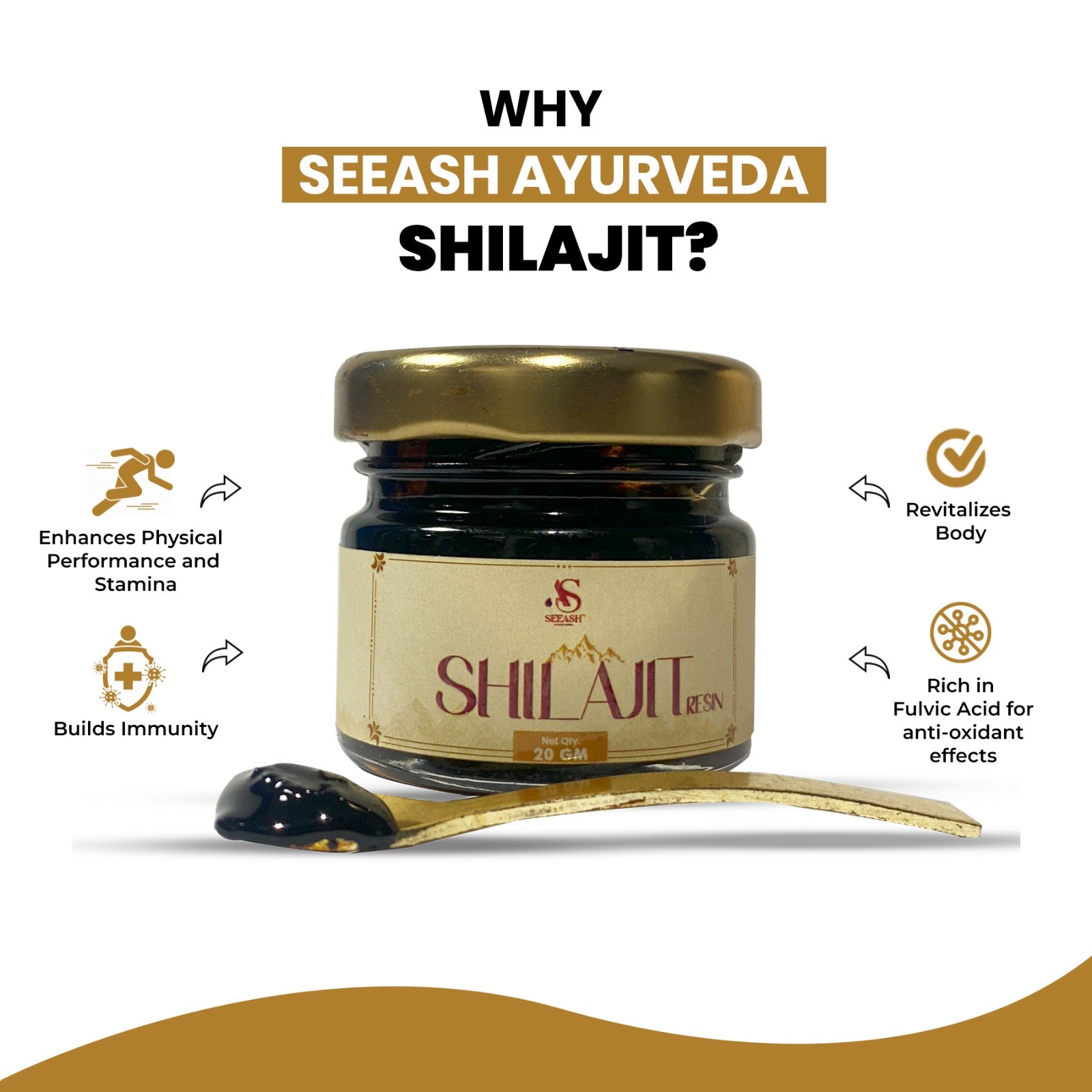 Seeash Shilajeet Resin
